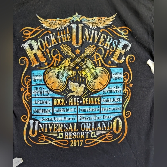 2017 Universal Orlando Resort -  Rock the Universe T-Shirt, Adult XL - Picture 3 of 4